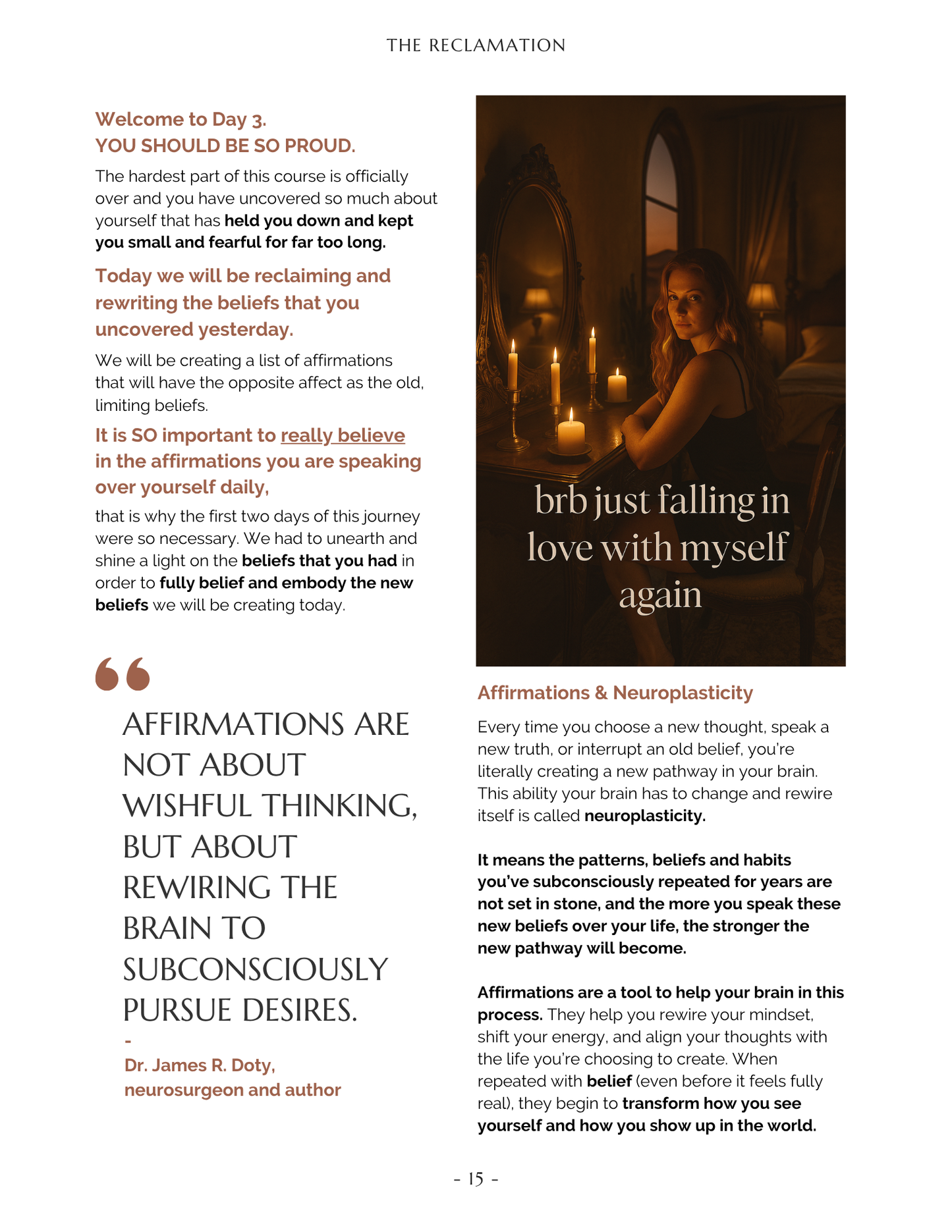 A 7-Day Journey To Reclaiming Your Life - eCourse