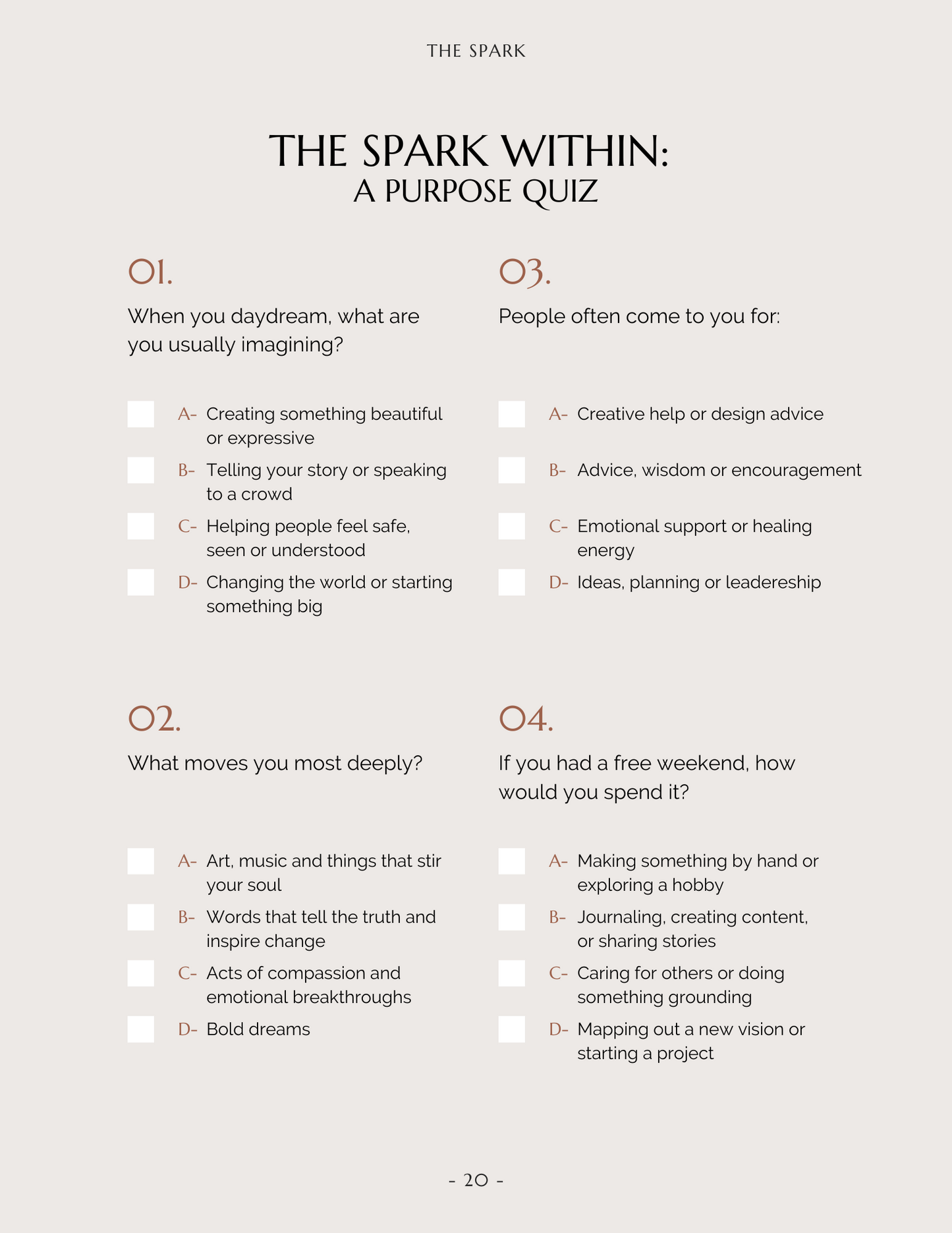 A 7-Day Journey To Reclaiming Your Life - eCourse